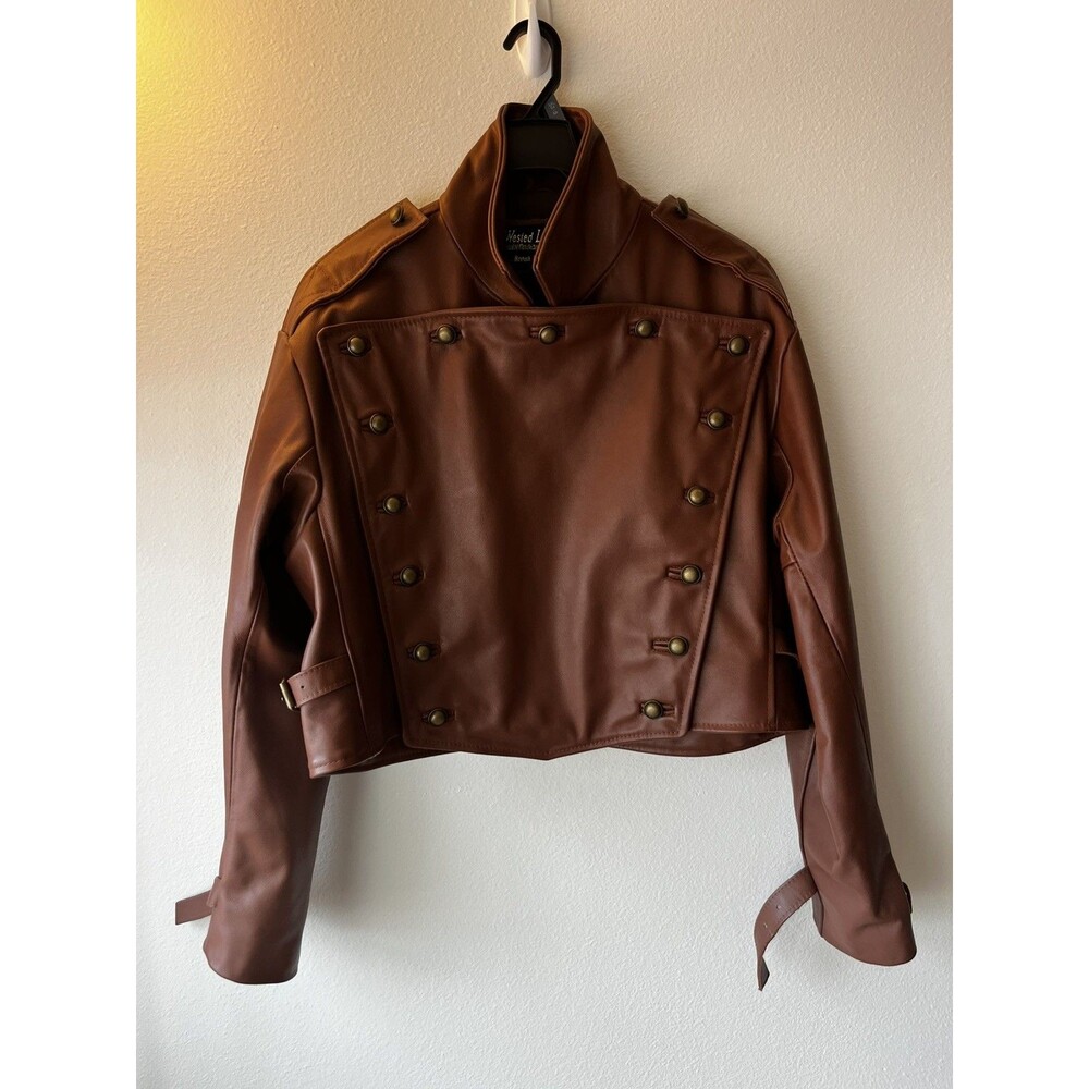 Used  Wested Brand Tan Cowhide Leather Rocketeer Jacket as worn by Cliff Secord